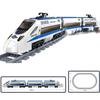 KAZI 98227 415PCS GBL Battery Powered Electric Train High-Speed Rail DIY Building Block Gift Toys for Children