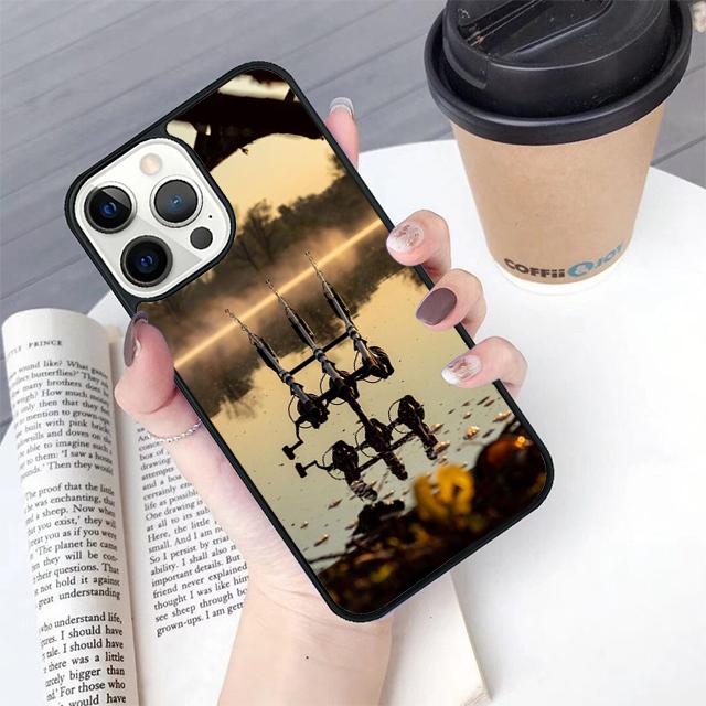 Чехол для телефона с изображением карпа, удочка, чехол-крышка для iPhone 17 Air 16 15 14 Plus Для apple 16 11 12 13 Pro Max coque