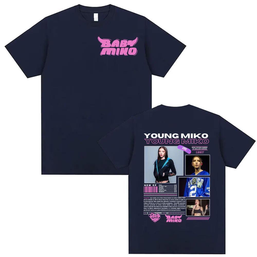 Singer Young Miko Baby Miko Album Tour Cover Tee Shirt Unisex Women Clothing Fashion Aesthetic T Shirts High Quality Casual Tshirt