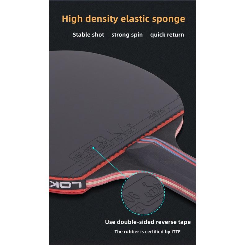 LOKI X1/X2/X3 ITTF ракетка для пинг-понга, профессиональная ракетка, высокоэластичная губка, резиновая ракетка для пинг-понга с сумкой для ракетки