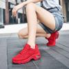 Women’s Casual White Walking Shoes Summer Girl Red Air-cushioned Shoes Black Lightweight Jogging Shoes Plus Size