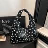 Shoulder Bag Women PU Star Print Rivet Decor Daily Commute