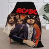 Rock Band A-AC D-DC Back In Black Blanket Plush Nap Sofa rug for Living Room Warm Office Bedroom Birthday Home Travel Kid Gifts
