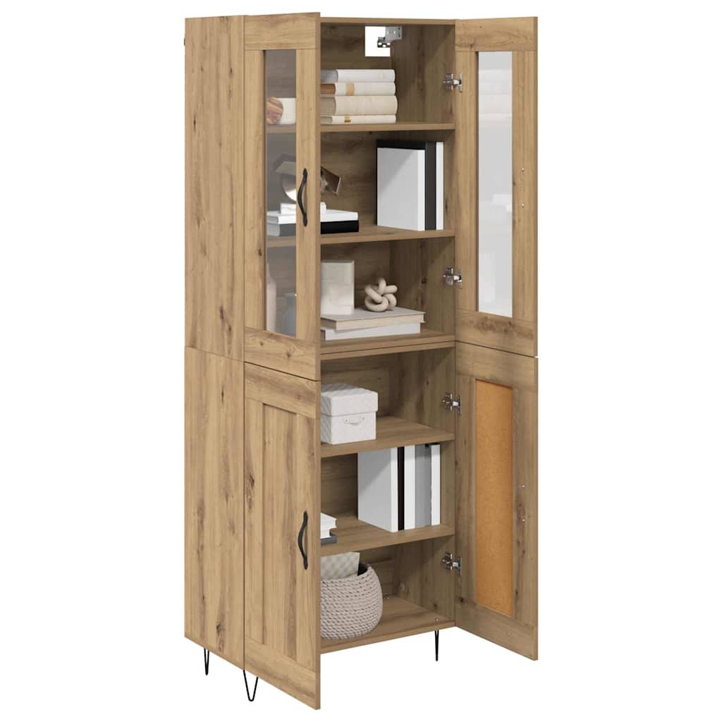 Highboard Artisan Oak 69.5 x 34 x 90 cm Particleboard