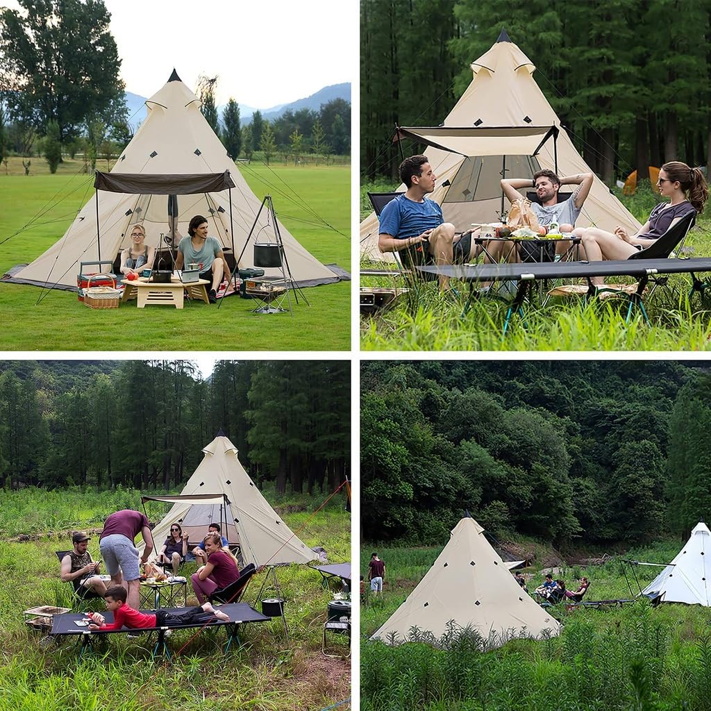 Палатка Naturehike One Pole Pyramid для восьмиугольной пирамиды, подходит для 4-х сезонной семейной сумки для хранения, простая установка для домашнего кемпингового снаряжения для 5-8 человек,