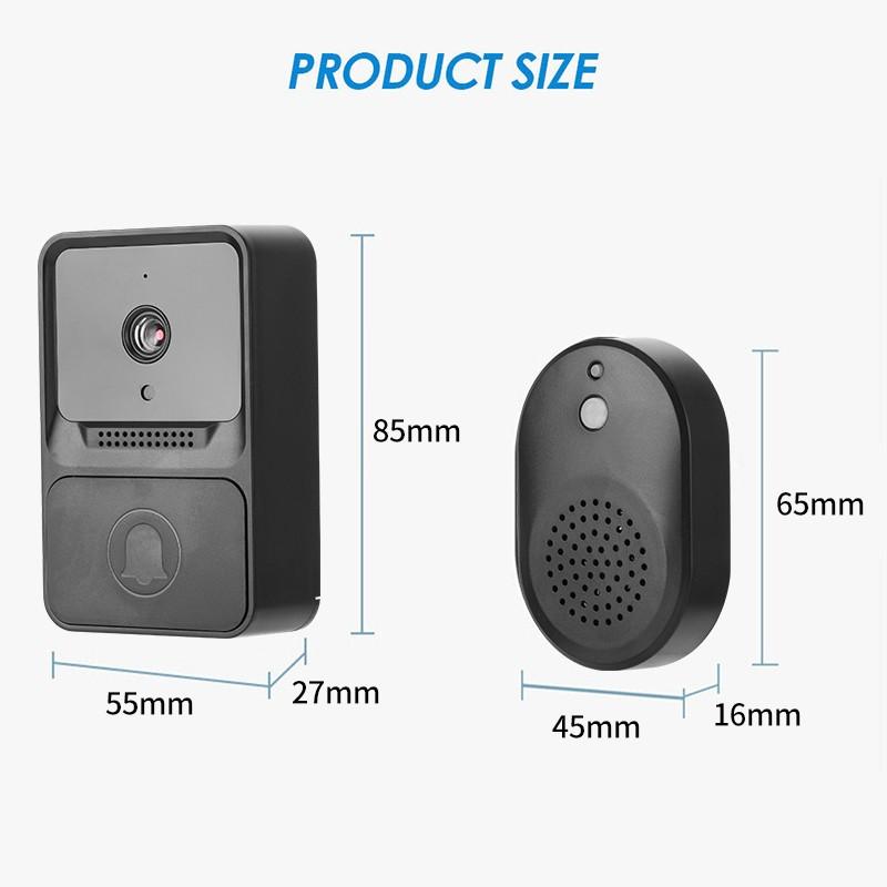 Умный беспроводной видео дверной звонок, цифровой визуальный домофон, WI-FI дверной звонок, водонепроницаемая электронная камера безопасности для швейцара