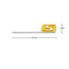 3D ABS S Logo Badge Emblem Car Trunk Stickers For Mercedes Benz AMG E63S C63S GLC63S GLE63S GLS63S GTS GT43S GT53 GT50 CLA45S QM1