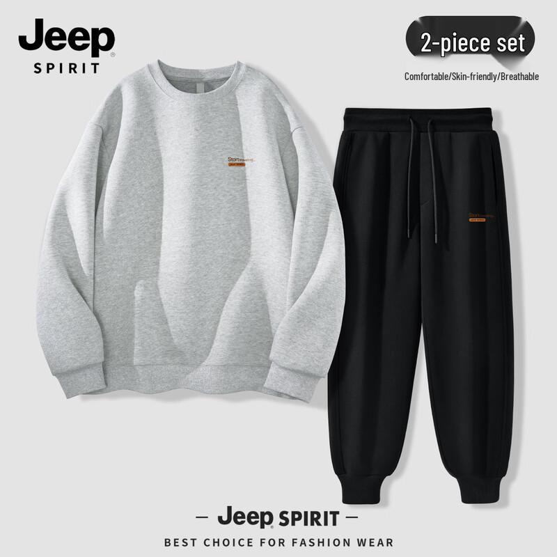 Мужской комплект: Свободная толстовка и джоггеры JEEP SPIRIT 2025