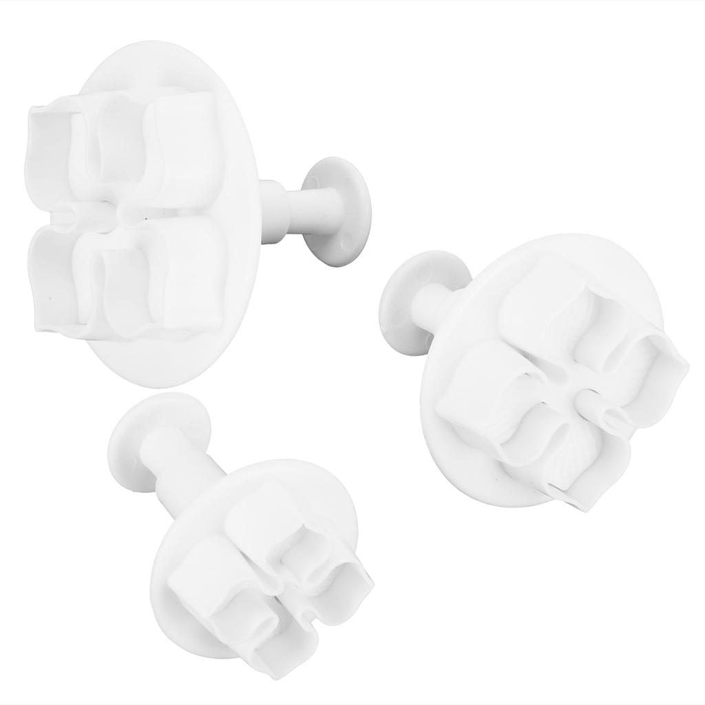 3Pcs Cake Decorating Mold Hydrangea Pattern Biscuits Cutter Spring Mold Baking Pastry Tool