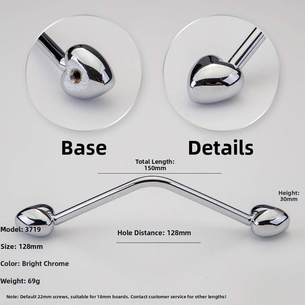 Heart Shape Furniture Pulls Zinc Alloy Drawer Knob New Wardrobe Door Handles Kitchen Cabinet