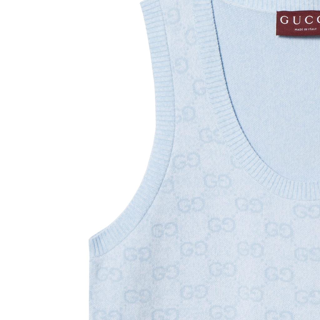 Gucci Безрукавное платье с монограммой 786403XKEPI4546
