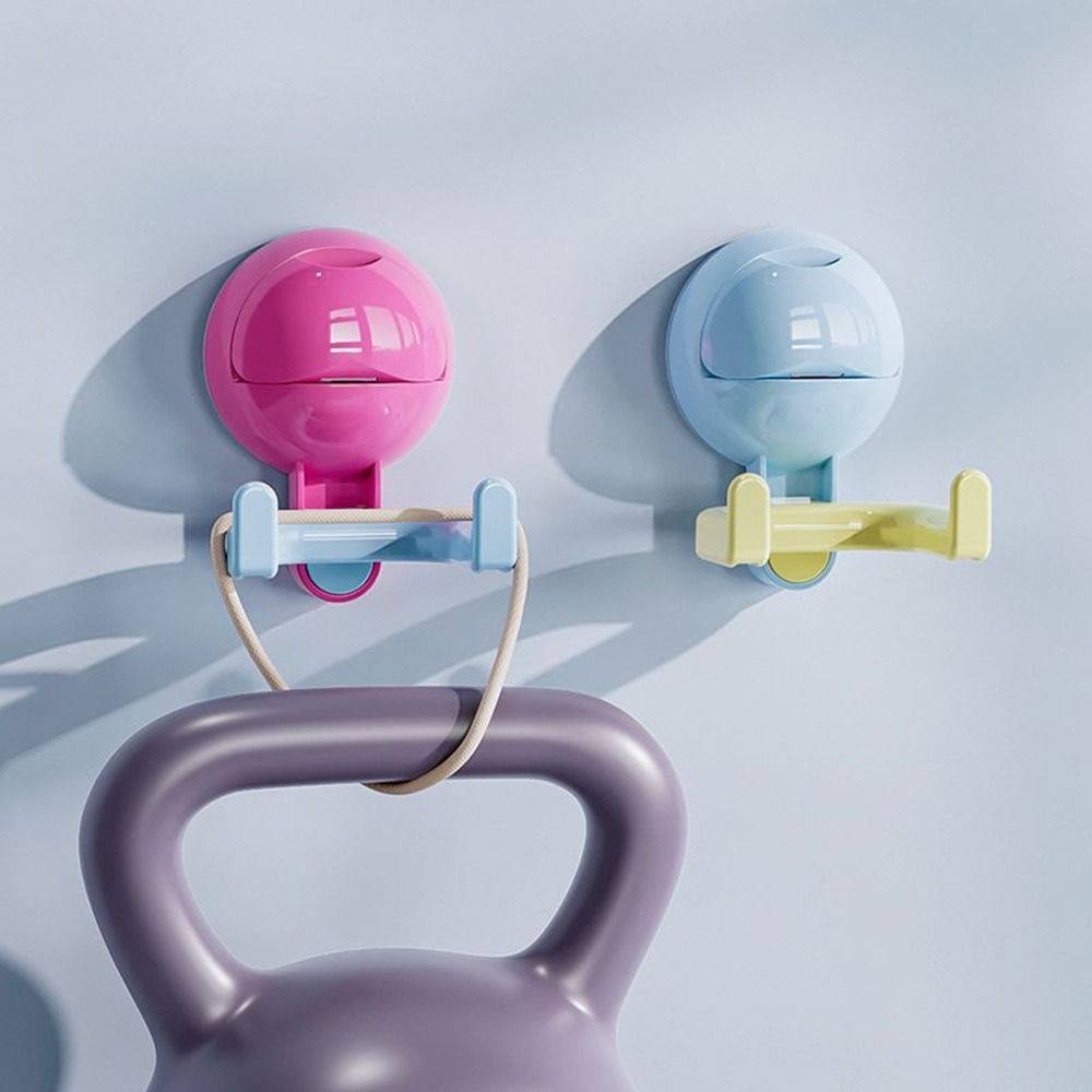 1Pcs/4Pcs Dopamine Suction Cup Hook Round Ball Wall Mounted Storage Rack for Home Bathroom