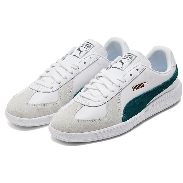Puma Кроссовки Army Trainer White Varsity Green Unisex 386607-03