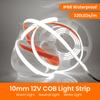 IP68 Waterproof COB LED Strip Lights DC 12V High Bright 320 LEDs/m Flexible Neon Ribbon Tape with EU/US/UK/AU Plug for Garden