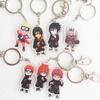 Naruto Keychain Cosplay Props Acrylic Akatsuki Pain Uchiha Itachi Uchiha Madara Key Chain Keyring