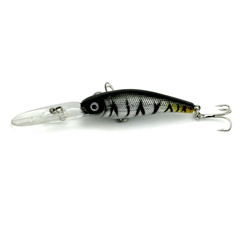 HENGJIA 1pc/8pcs Minnow Fishing Lure Wobbler Hard Plastic Bait Trout Bass Pike Lure Fishing Tackle