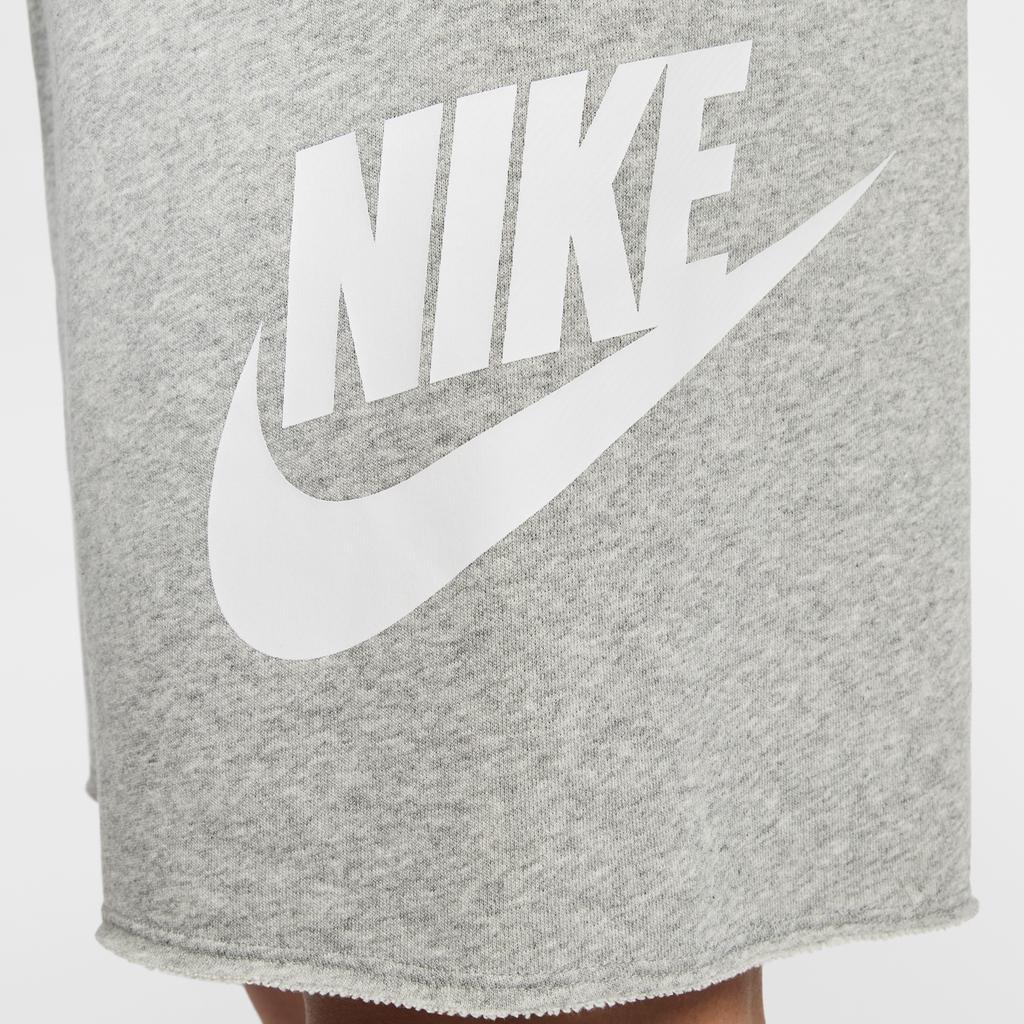 Nike Удобные спортивные шорты на шнуровке с логотипом бренда, повседневные шорты-пятиточки, мужские шорты, серые FQ4951-063