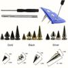 80 Sets DIY Decoration Punk Rivet Mixed Size Back Studs & Spike Cone Screw  Leather Craft