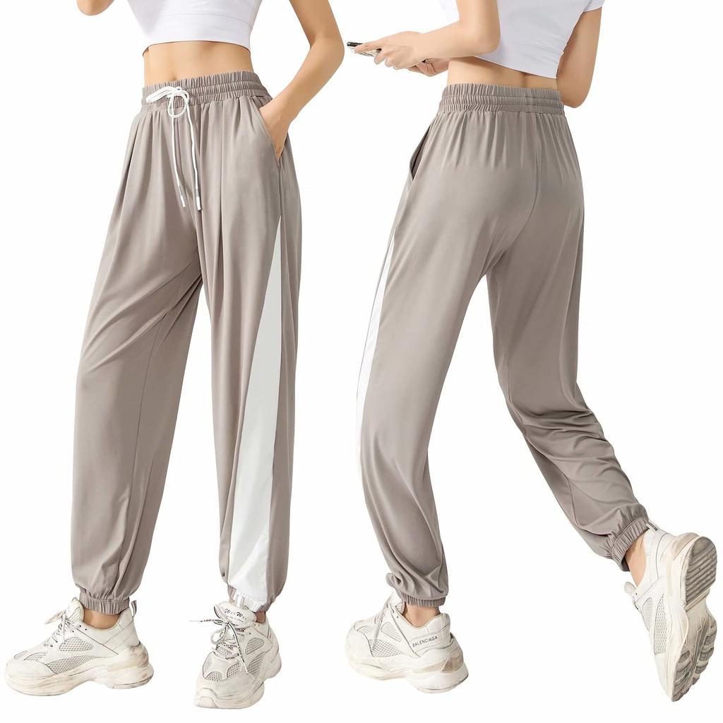 Nesseo Loose Fit Yoga Dance Training Fitness Long Yoga Women's Pants, Pants, Pants, Pants, Sportswear, Wear, CK097-kh-M