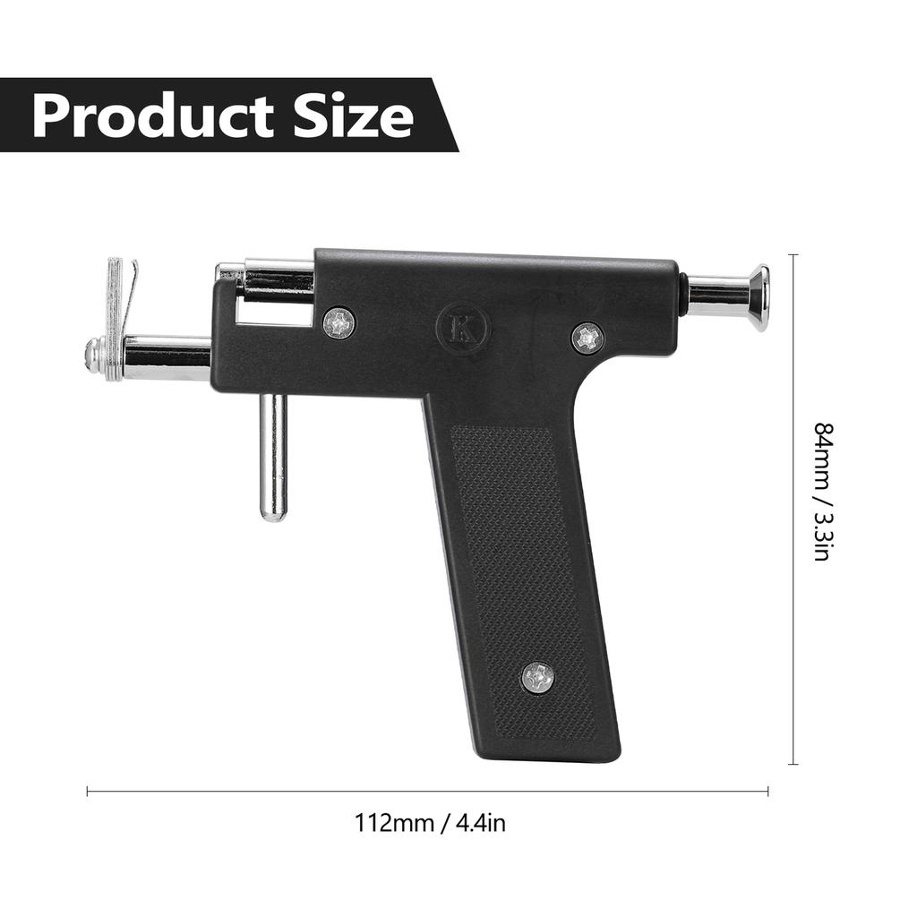 Stainless Steel Body Piercing Tool Kit Professional Ear Nose Navel Piercing Machine with Ears Studs