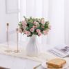 Ornament Artificial Eucalyptus Rose Floral Arrangement Lifelike Flowers Simulation Plants Leaves