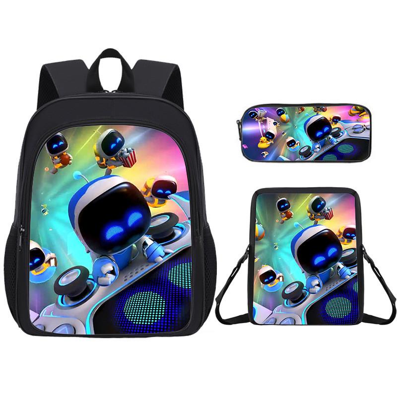 Backpack Student Cartoon Pack With Astro Bot Graphic Printing Design Daily For