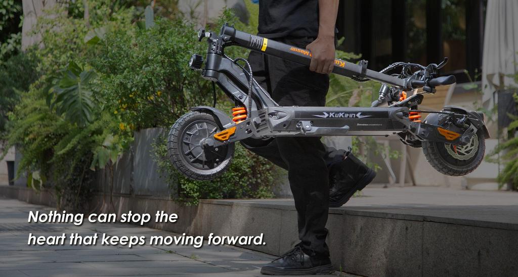 KuKirin Электросамокат G2 Master Запас хода 70 км и Максимальная скорость 60 км/ч, 10'' Внедорожные шины, 2000 Вт Двойной двигатель Полностью алюминиевый корпус Складной самокат(НЕТ ЭБЭ)