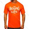 Футболка мужская винтажная с принтом No Boxing No Life Gym, спортивная, 100% хлопок, классические футболки для мужчин и женщин, спортивная одежда, топы