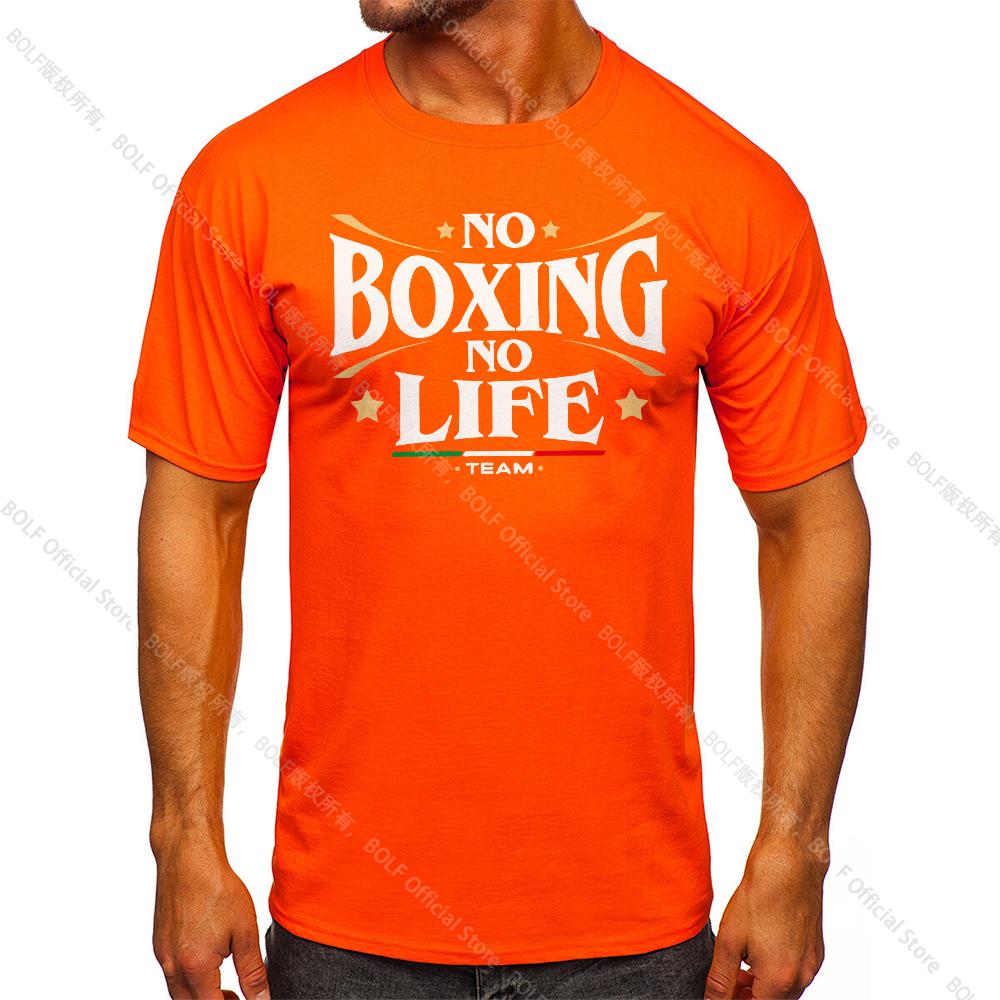Футболка мужская винтажная с принтом No Boxing No Life Gym, спортивная, 100% хлопок, классические футболки для мужчин и женщин, спортивная одежда, топы