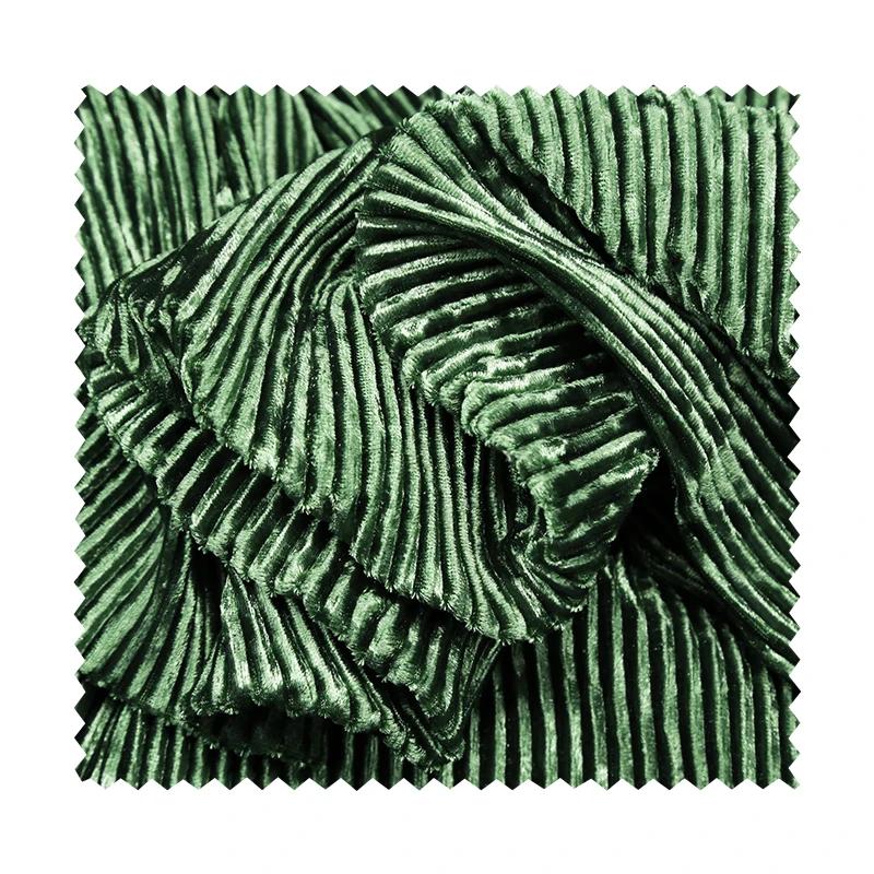 100x155см Слегка эластичная мягкая драпирующаяся ткань с покрытием и принтом, бархатная ткань в вертикальную полоску для дизайнерской одежды, ткань для шитья своими руками