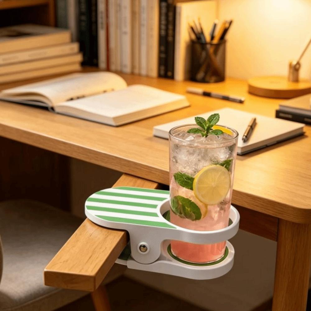 Multifunctional Drink Cup Holder Stable Portable Cup Holder Clip Clamp Holder  Office Table