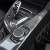 Накладка на крышку центрального подлокотника из углеродного волокна для BMW F30 F34 F36, декоративная накладка на панель рычага переключения передач, наклейка, аксессуары для автомобиля