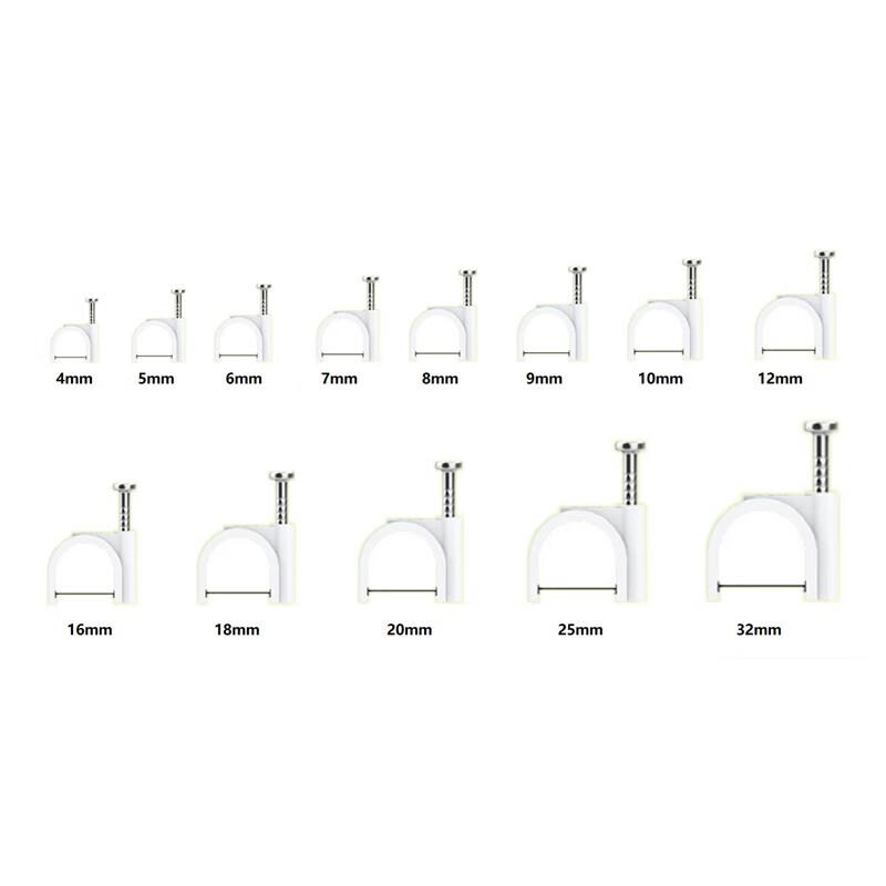 Xinting Round Plastic Steel Nail Cable Clips