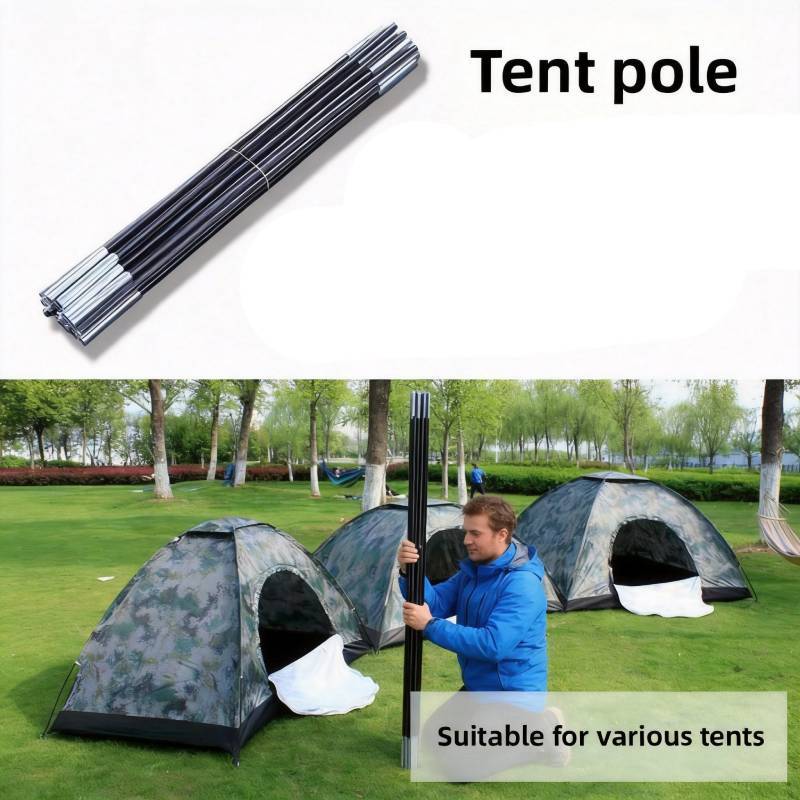Camping Tent Frame Fiberglass Support Pole For Outdoor Shelter Construction