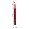 1Pc Red Crochet Hook Silicone Handle Aluminum Hand Knitting Needles Crocheting