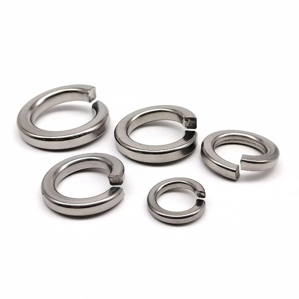 1000PCS 304 Stainless Steel Metric Split Lock Washer Set Gasket Spacer Assortment Set Industrial