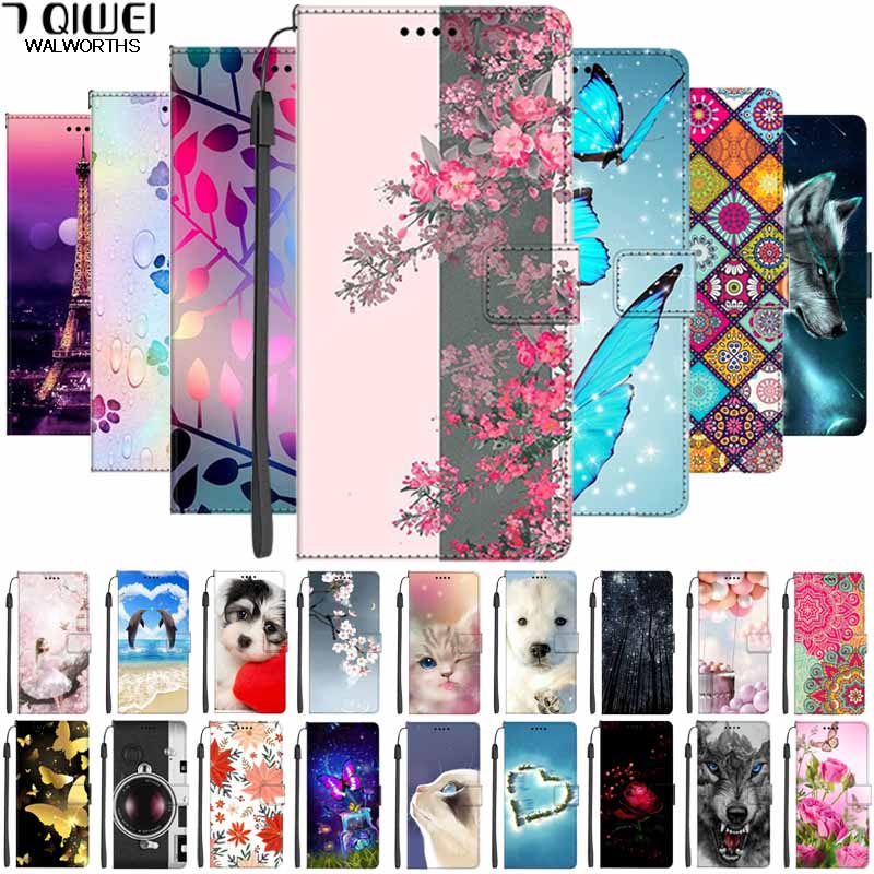 Wallet Book Leather Case For Realme 8 7 6 Pro 5G 4G C15 C11 2021 2021 Phone Cover Flip Stand Cartoon Holder Realme8 Realme7 Capa