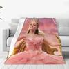 Wicked Elphaba & Glinda Tonal Warm Soft Blankets Musical Movie 2024 Travel Plush Bedding Throws Funny Bedroom Flannel Bedspread