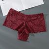 Women Underpants Breathable Lace Soft Solid Color No Constraint Quick-drying See-through