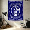 Fc Schalke Wall Tapestry Aesthetic Wall Hanging Printed Fabric Blanket Decorative Tapestries For Bedroom Living Room Home Decor