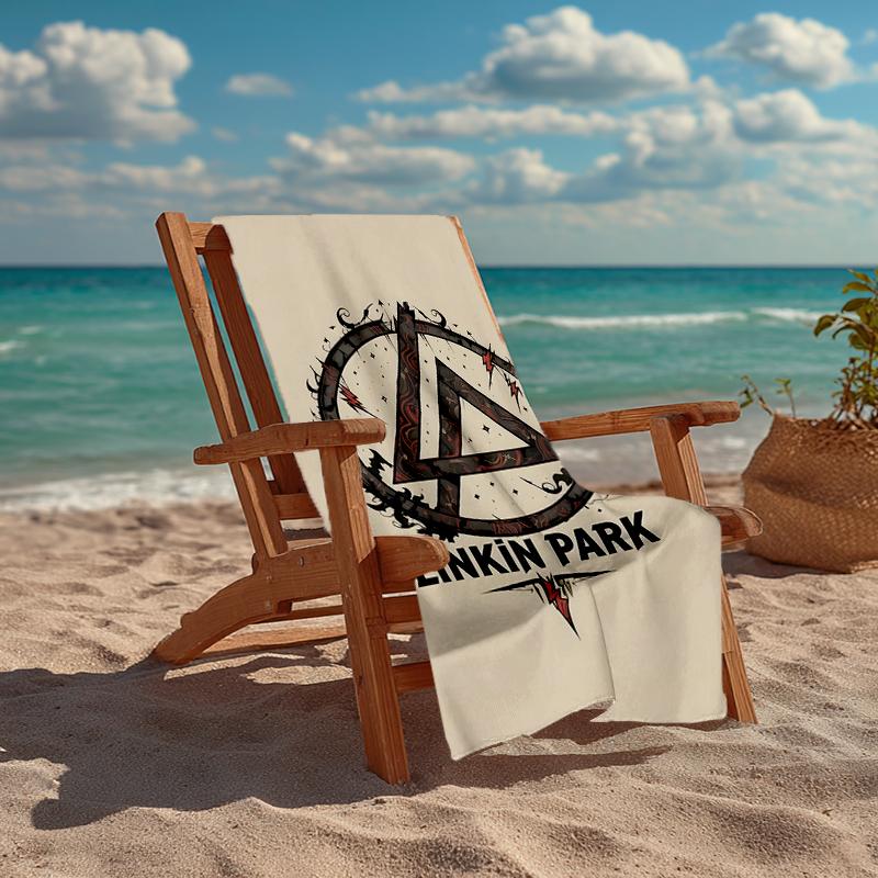 Linkin Park Fashion Beach Towel: Ideal for Summer Adventures Soft, absorbent and quick drying suitable for swimming and bathing