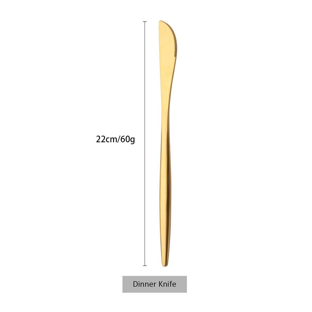 Золотой набор столовых приборов, матовый набор столовой посуды из нержавеющей стали 304, нож, вилка для торта, ложка, палочки для еды, серебро, кухонные столовые приборы, посуда