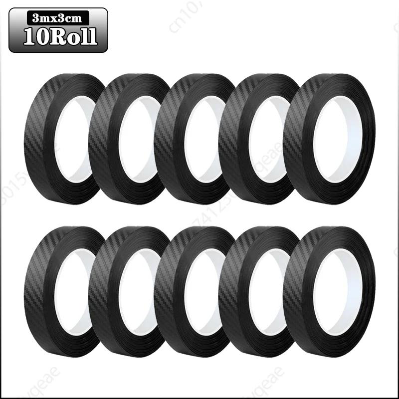 3м автомобильные 3D наклейки из углеродного волокна, защита порога от ступенек, багажника, бампера, бокового зеркала, антицарапающая лента, автомобильные наклейки