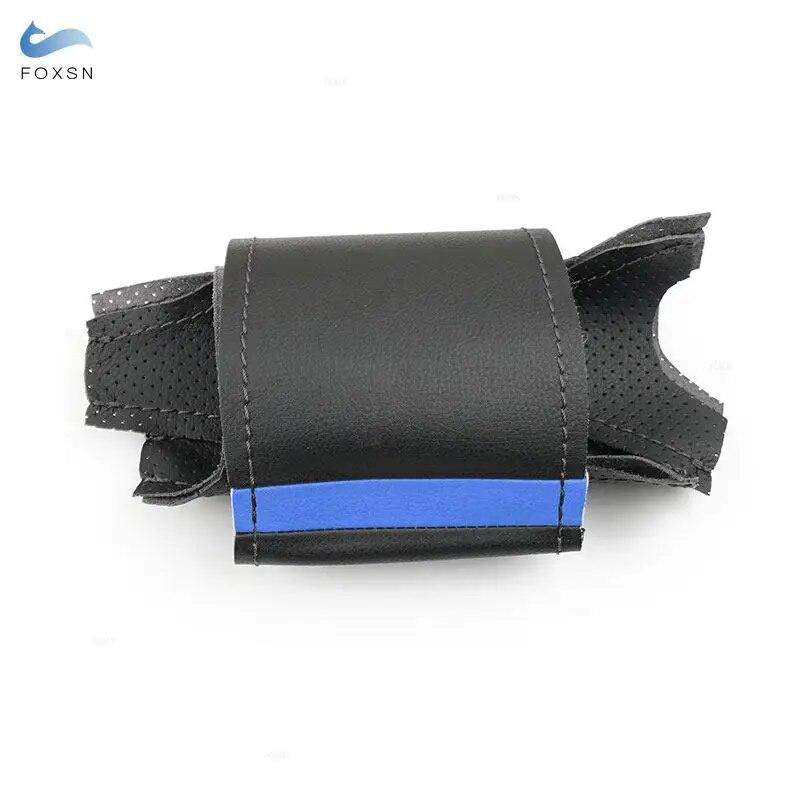 Для Renault Clio 3 RS 2005 2006 2007 2008 2009 2010 2011 2012 2013 чехол на руль автомобиля с ручной вышивкой, отделка из перфорированной кожи