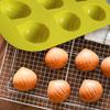 6 Holes Reusable Silicone Cake Mold Lemon Chestnut Shape Heat Resistant Baking Tool for Mousse Pudding Pastry DIY Gift