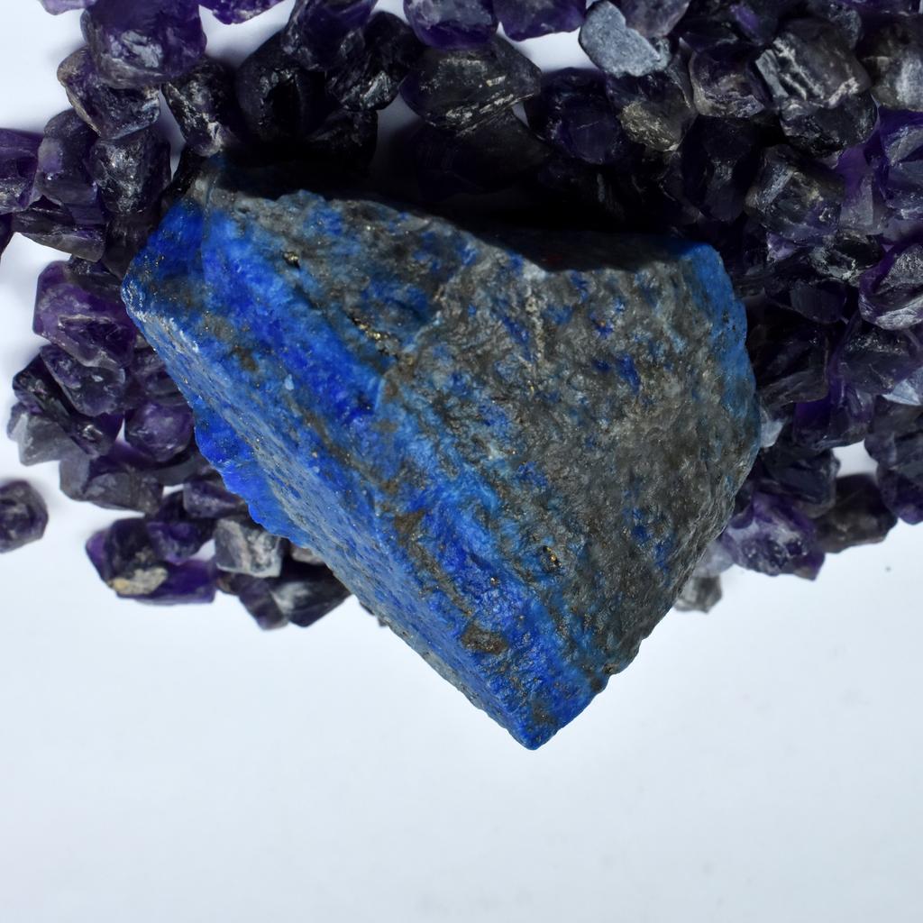 Natural Blue Lapis Lazuli Loose Gemstone Rough 1175.60 ct Uncut Raw for Lapidary and Gem Collections