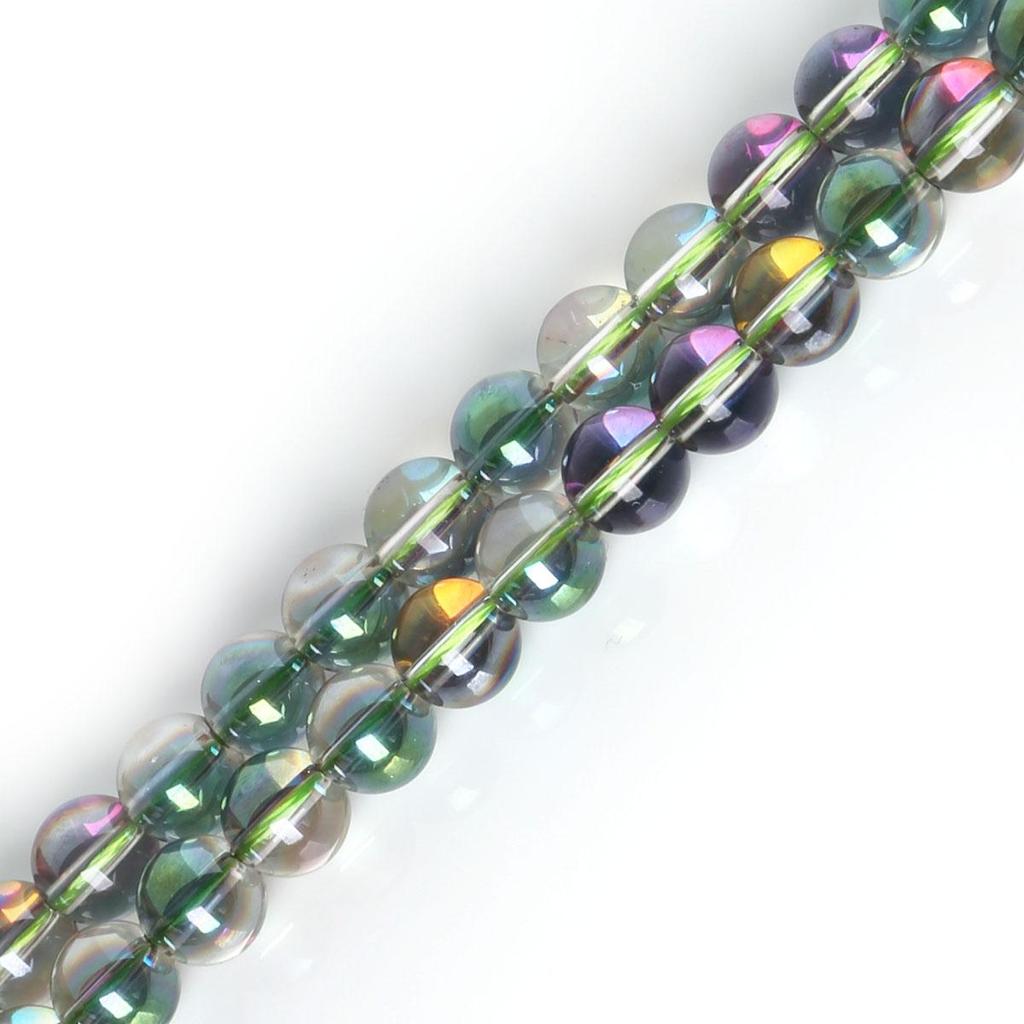 Высокое качество глянцевые прозрачные стеклянные бусины кристальные гладкие круглые бусины для изготовления ювелирных украшений DIY браслет ожерелье серьги