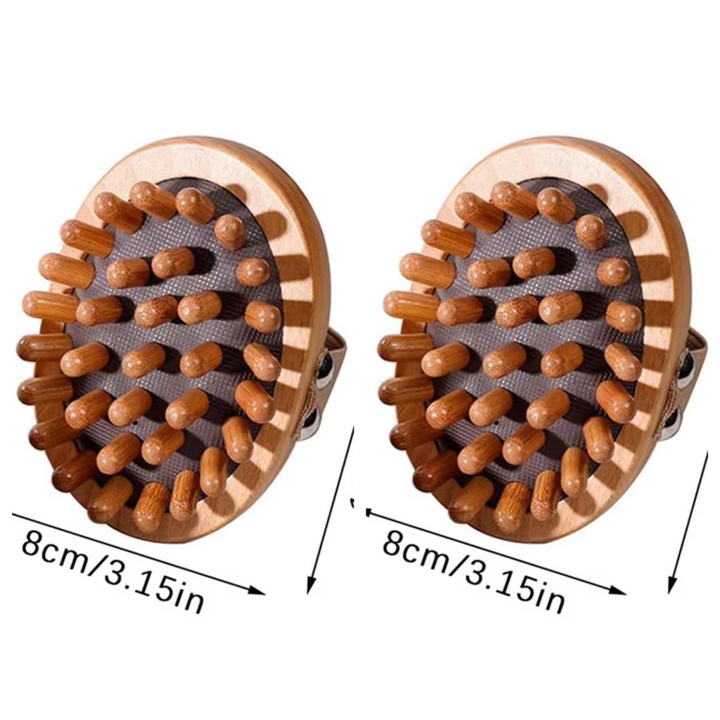 Essential Oil Spa Air Cushion Massage Hair Comb Scalp Massage Brush Body Massager Body Anti Cellulite Brush Soothing Wooden