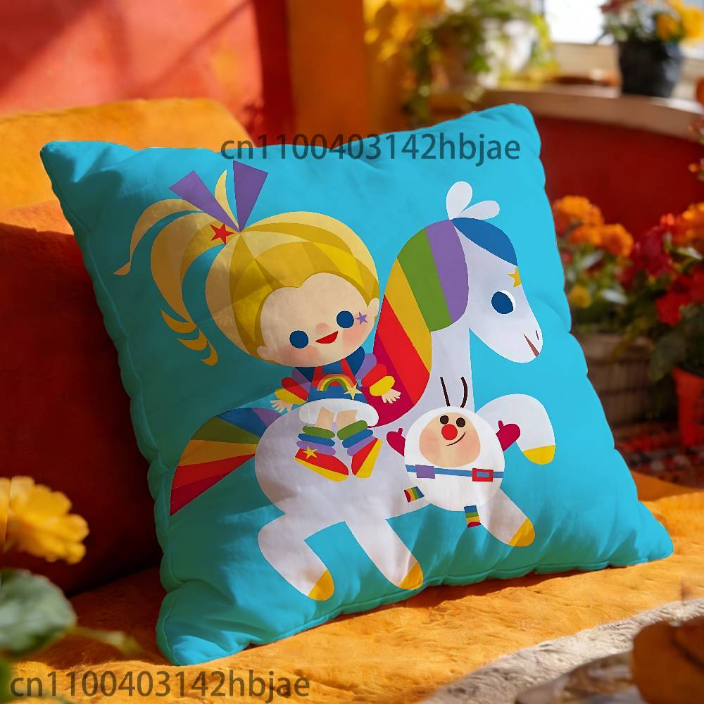 Чехол на декоративную подушку R-Rainbow B-Brite для 45x45см 55x55см 30x30см Квадратный Чехол на Подушку для Автомобиля Декор для Дома Спальни Подарок