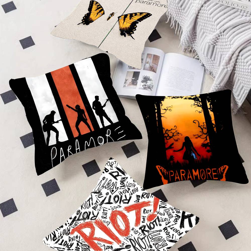 Подушка с логотипом группы Paramore Чехлы для подушек Декор в деревенском стиле Домашние декоративные наволочки для дивана